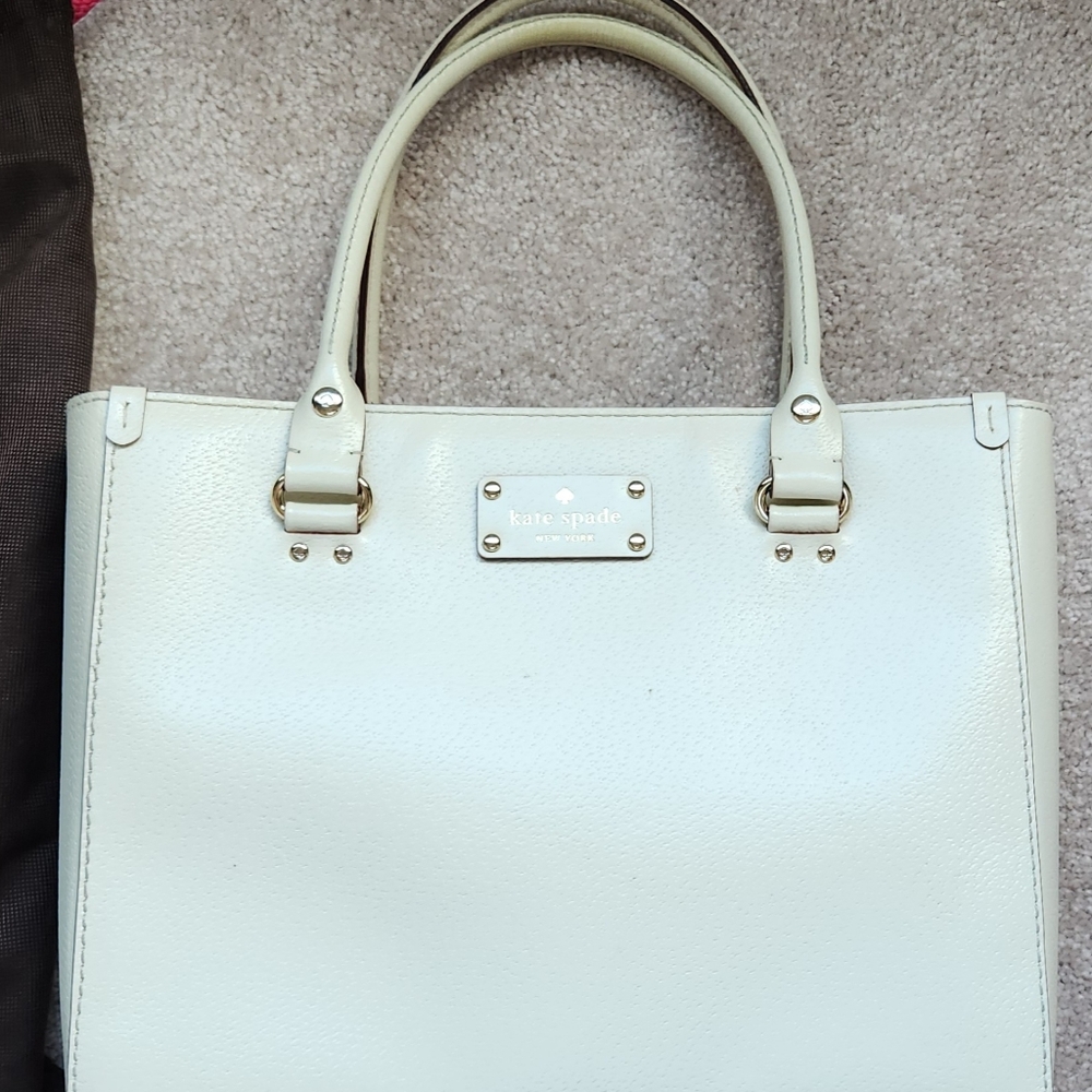 Kate Spade white bag/tote